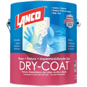Pintura impermeabilizante Dry Coat 3 en 1 color blanco 1gl