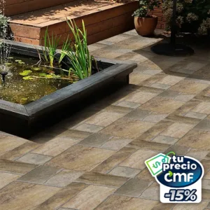 Piso de cerámica de 34x34 cm Laja Beige - caja de 2.15m2