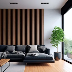Pared de PS de 11.8cm x 290cm modelo Madera Mix